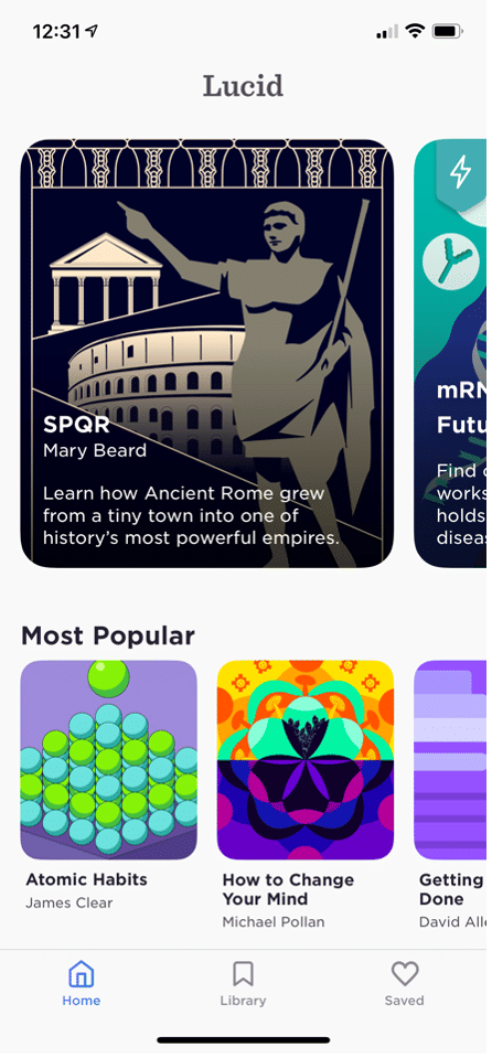 Image of a screen with elements featuring closure.